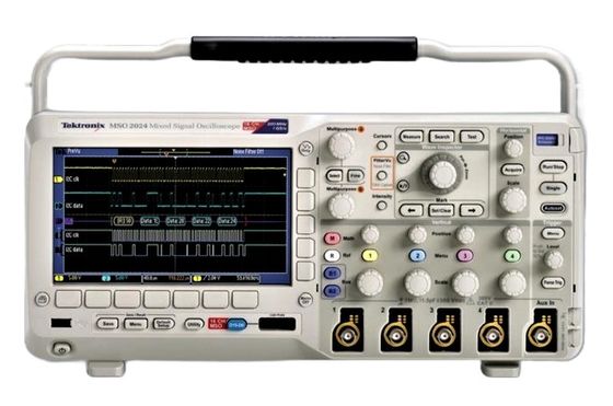 Buy Mixed Signal Oscilloscope Tektronix MSO2014 Digital Phosphor, 100 MHz, 1 GS/s, 1M record length, 4+16-ch, Color Display online manufacture