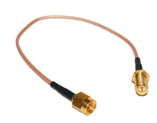 Buy 3 Feet SMA Male to Female Bulkhead Crimp RG316 Cable Jumper with 1.2 VSWR, 0~3GHz Frequency, and 50 Ohm Impedance online manufacture