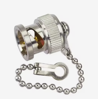 Buy Brass Material Dust Cap with IP67 Waterproof Protection and 50Ω Impedance for BNC Connector Shield online manufacture