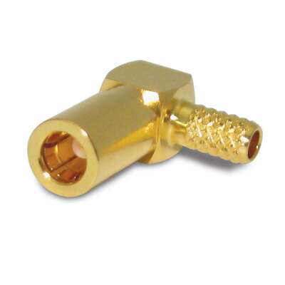 Buy Bulkhead Mount SSMB Male RF Coaxial Connector with IP67 Waterproof, DC-3GHz Frequency Range, and Gold Contact Finish online manufacture