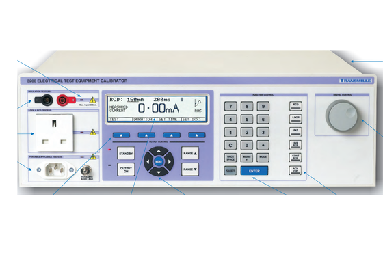 Buy Transmille 3200 Series Multi Function Electrical Test Calibrator with 17th Edition Compliance, Auto Loop Correction, and Digital Waveform Capture online manufacture