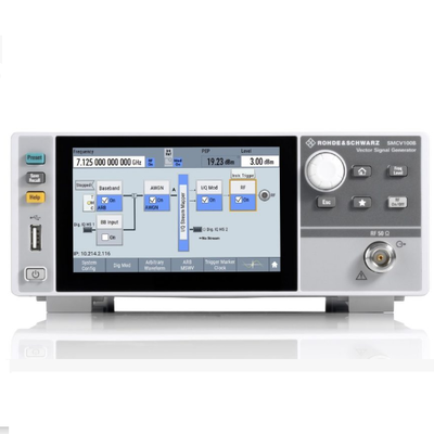 Buy Rohde Schwarz SMCV100B Vector Signal Generator with 4 kHz to 6 GHz Range I/Q Modulation and 5-inch Touchscreen online manufacture