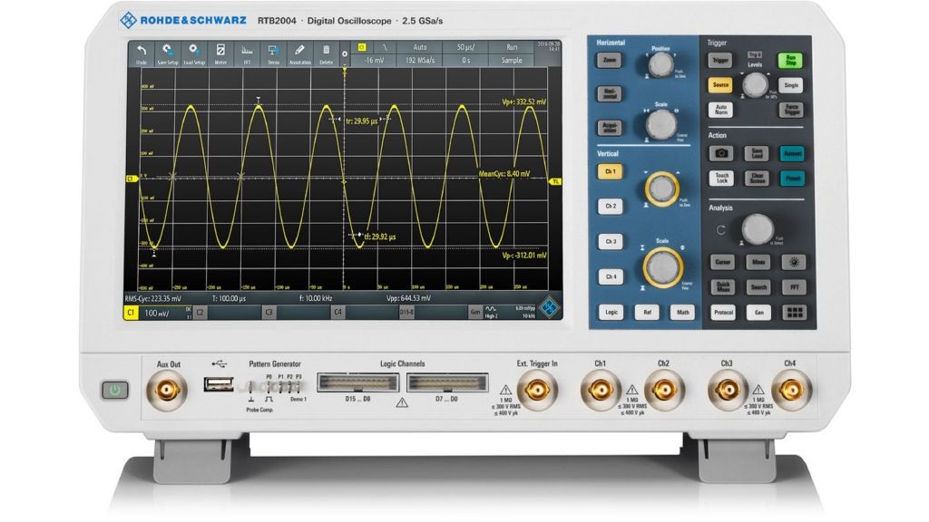 Rtb Channel Rohde and Schwarz RTB2004 Digital Oscilloscope 300MHz 4 Channel with 10 ...