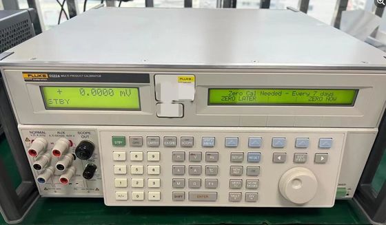 Used Fluke 5522A Multifunction Calibrator with 10 MHz Frequency and RS-232 Interface - Fully Tested Multi-Product Test Equipment