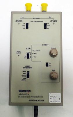 2 port Active TEKTRONIX ADA400A Differential Preamplifier 10 μV/Div Sensitivity Tested