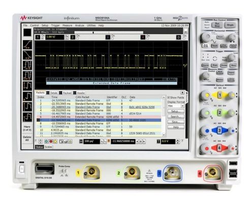 Keysight (Agilent) MSO9104A Mixed Signal Oscilloscope: 1 GHz, 4 analog plus 16 digital channels