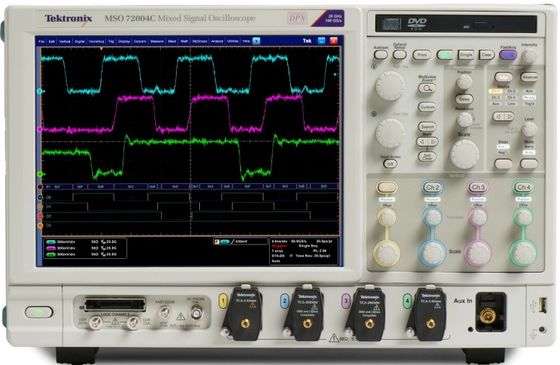 Pre-Owned Tektronix MSO72004C Mixed Signal Oscilloscope with 20GHz Bandwidth 4 Channels and 100 GS/s Sample Rate