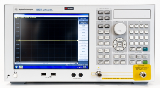Keysight E5071C ENA Series RF Vector Network Analyzer with 9kHz to 8.5GHz Frequency Range and 123dB Dynamic Range for High Precision S Parameter Measurement